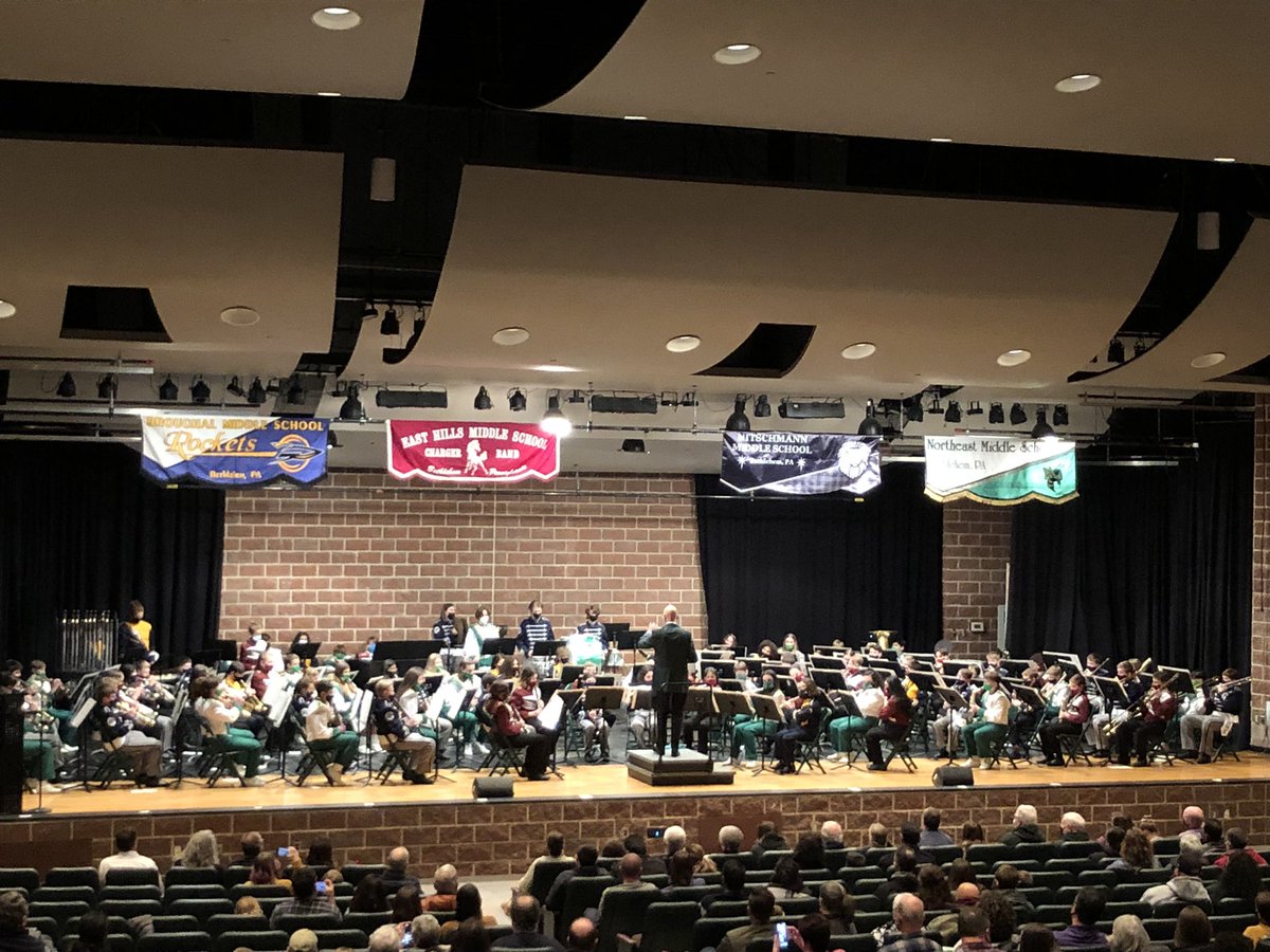 Bailey1Julie's tweet photo. It’s good to be back listening to the @BethlehemAreaSD All-City Middle School Band Concert! Great job! https://t.co/msusPpqPkb