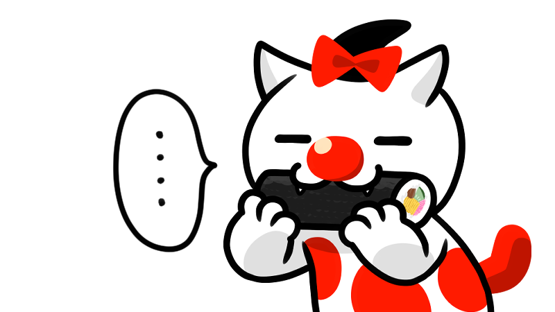 japoneko_com's tweet photo. 昨今の恵方巻きブームもSDGsでようやく……❓💦 ともあれ 今年の恵方は北北西、縦に食べなきゃダメって決まりは にゃいっ‼️😸 #ジャポねこ #節分 #恵方巻き https://t.co/g9nM1ZJFhD