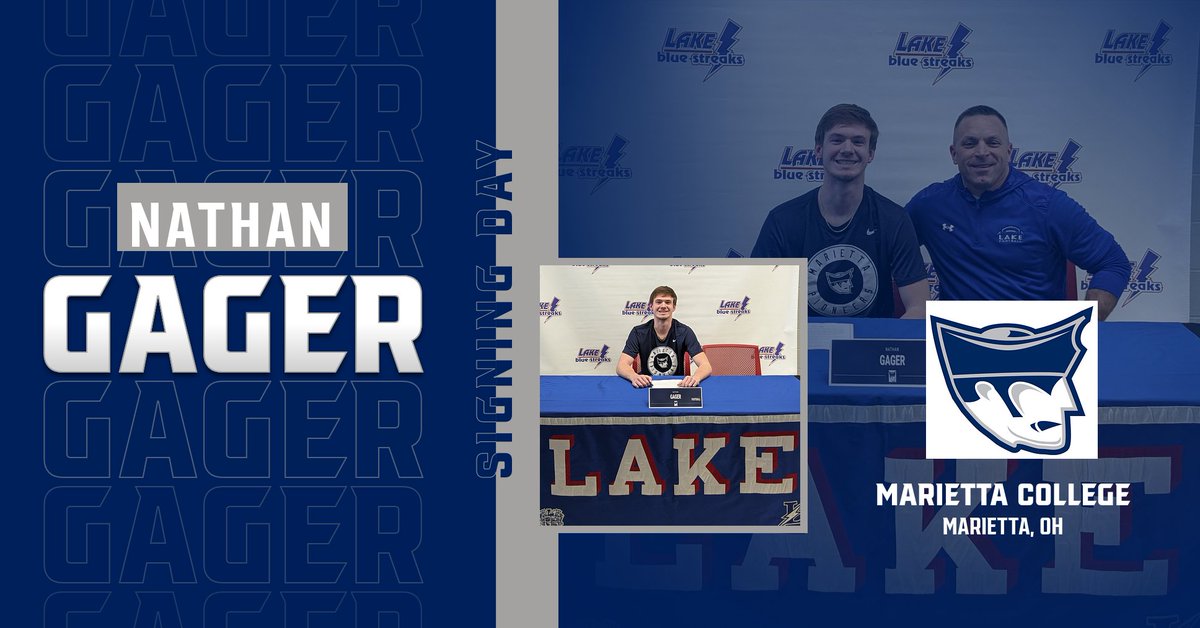Just Signed: Nathan Gager puts✒️ to 📄 and commits to studying math education and play for <a href="/Marietta_FB/">Marietta College Football</a>! Congratulations Nathan!