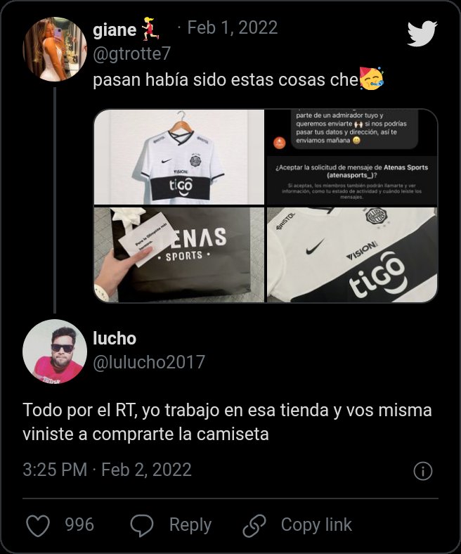 tendenciaporque's tweet photo. "Atenas Sports":

Por este momentazo de twitter Paraguay. https://t.co/m0bLGXCuyp