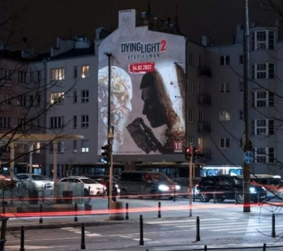 jokond's tweet photo. Zombi temalı Dying Light 2 oyunu için Polonya'da yapılan reklam çalışmasının gündüz ve gece görüntüleri. Yaratıcılık budur, nokta atışı budur. https://t.co/Coeq2n8GB9