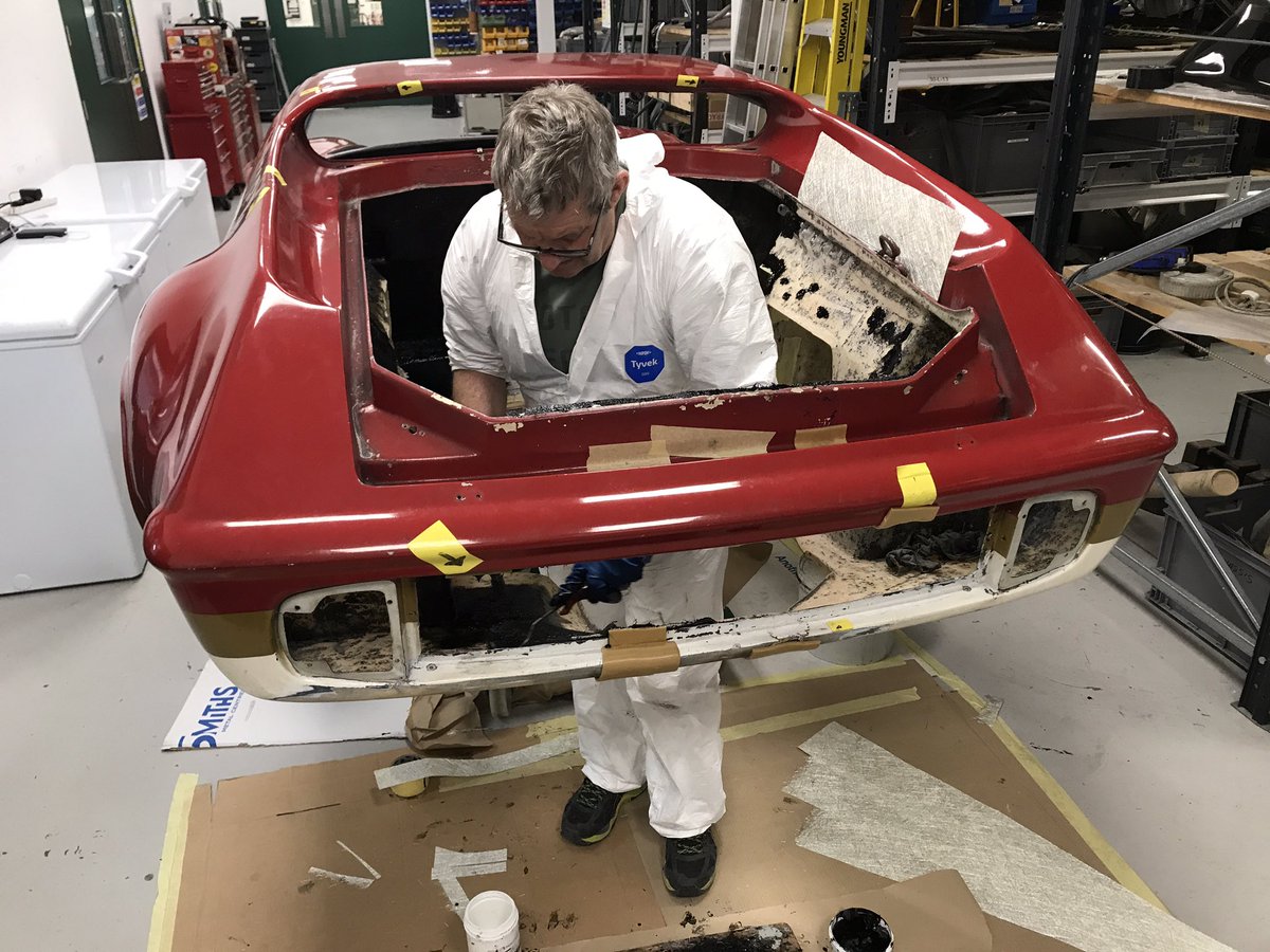 Nicky takes care with essential repairs to Penelope’s engine bay!