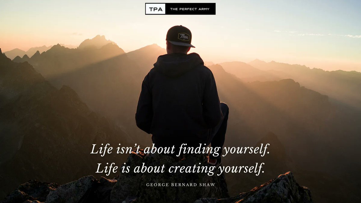 ThePerfectArmy's tweet photo. Life isn’t about finding yourself. 
Life is about creating yourself. ― George Bernard Shaw

#freelancer 
#workfromhome 
#hireava 
#virtualassistant https://t.co/YVKEMJsHOp