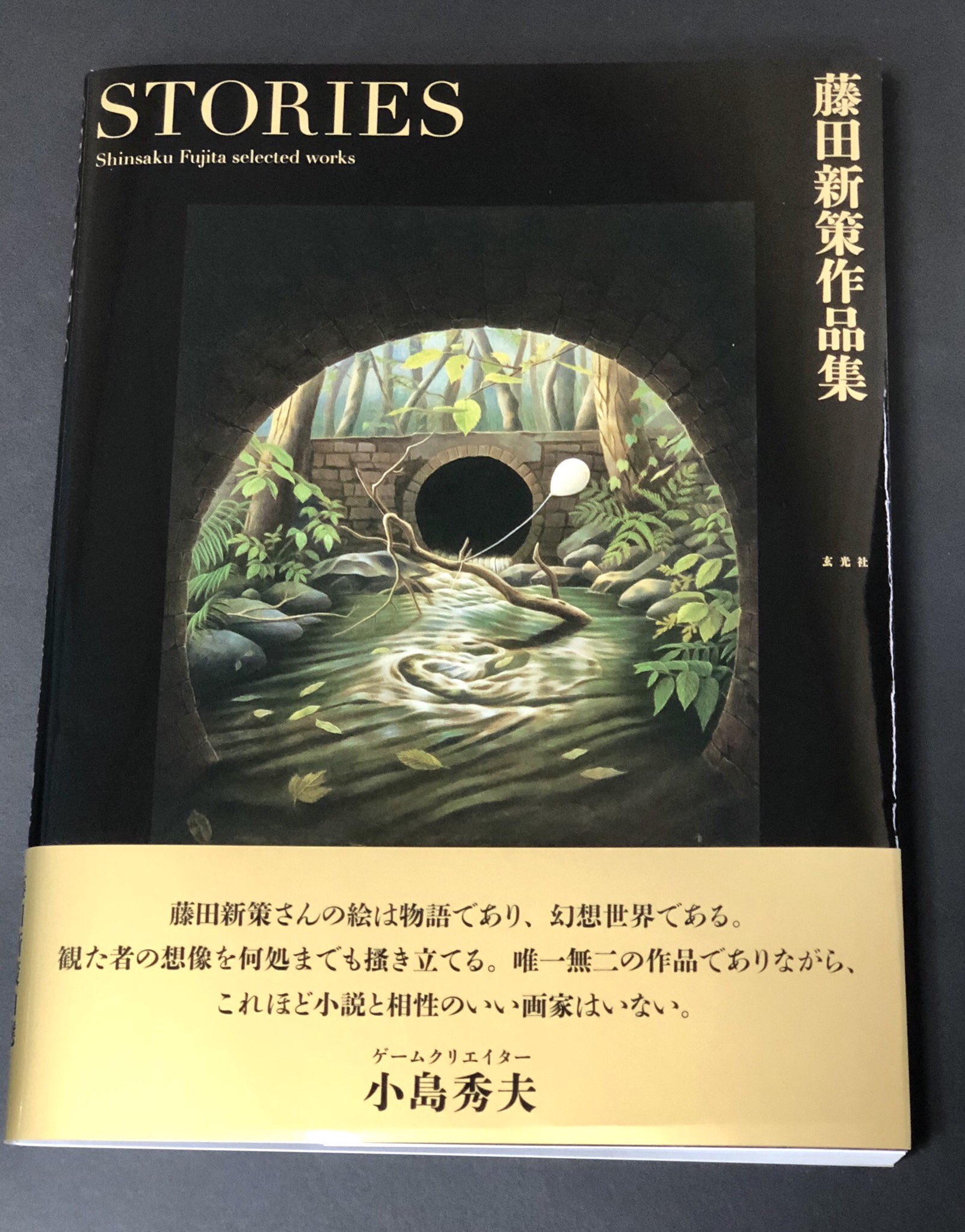 小島秀夫 藤田さんから藤田新策作品 集 Stories をいただきました 推薦文書かせていただきました スティーブン キング 宮部みゆき クーンツ マキャモン ダン シモンズ ダニエル キイス 小野不由美 恩田陸 朱川湊人等の名作小説の装画が収録