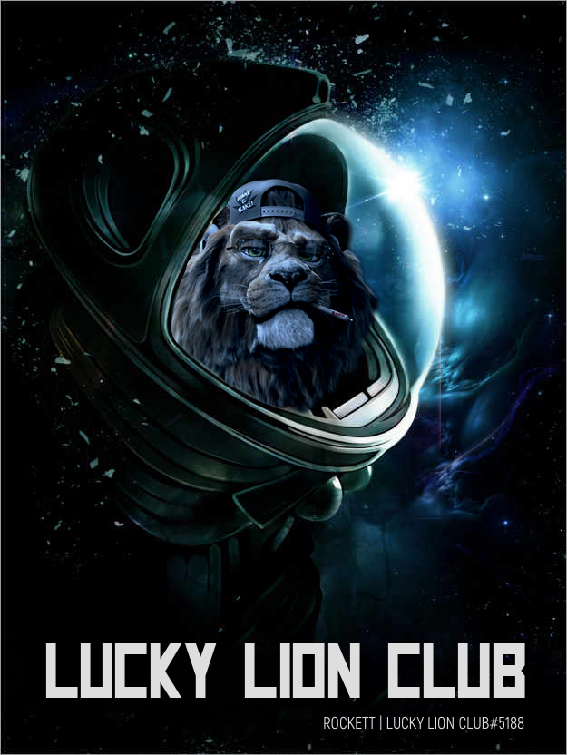 HankisNFT's tweet photo. "In Space, no one can hear you roar..." #LuckyLionClub https://t.co/IJ36EHNvfX