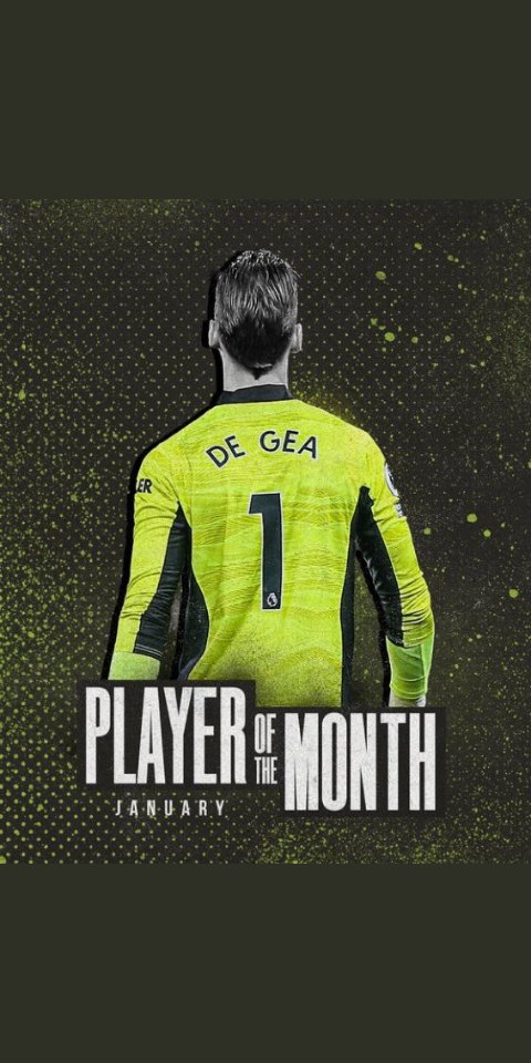 Elijahsomie's tweet photo. Best ever,,PL player of the month, January
#manufc
#PL
#d_degea https://t.co/jLUwfEWHNS