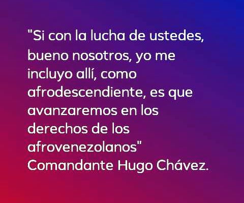 ROAMONAGAS's tweet photo. #ConChávezLosAfroLlegamosAlPoder. 02 de Febrero - 23 Años de Revolución Bolivariana. https://t.co/ZBAJOK7NCY