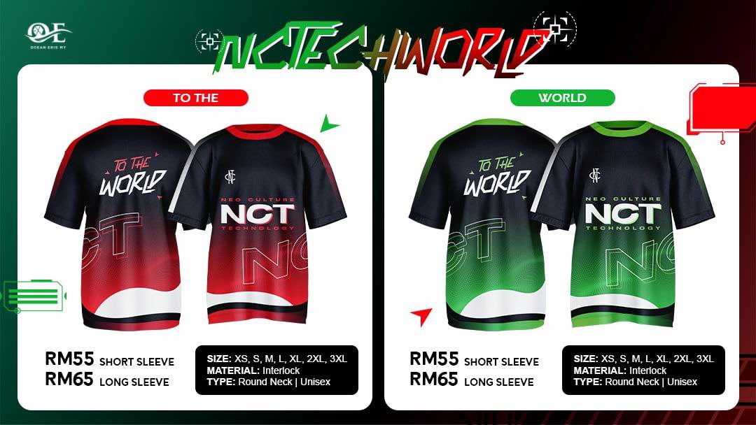 oceanerismy's tweet photo. LAST BATCH #EXOSPACE #NCTWORLDTECH
Promotion only Rm50 for short sleeve and Rm60 for long sleeve until 6/2 ! Order will be proceed if only we received more than 10 orders !
Link to order : https://t.co/DiqW2IjNMy https://t.co/D3vUwOQ1Xf