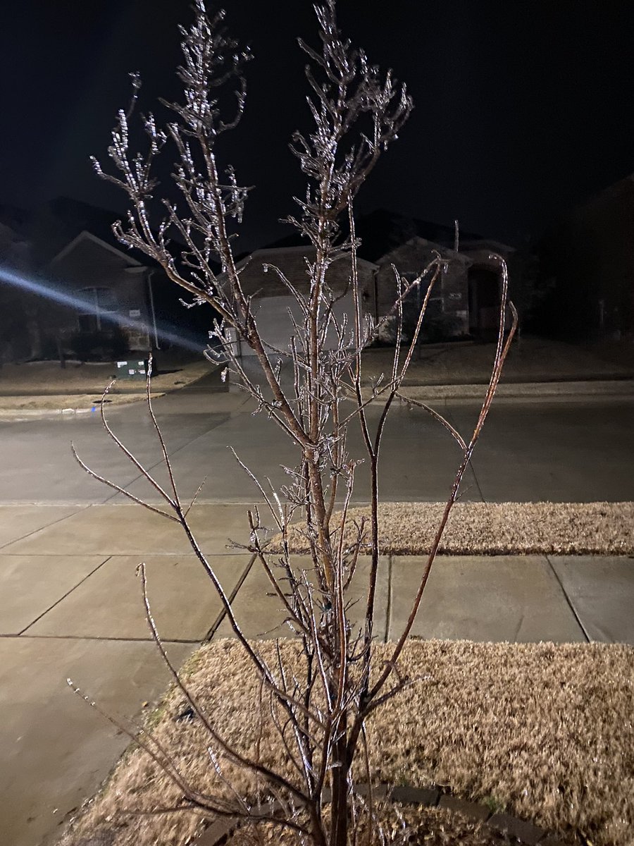Sean_RYN's tweet photo. Freezing 🥶 Rain in Melissa TX!! @Fox4Weather https://t.co/XQkApEthG6