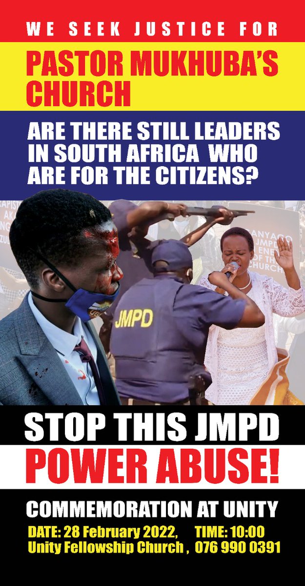 Moafrikawamaila's tweet image. #JusticeForPastorMukhubaChurch

We cannot be silent when some are destroying the church of Christ. We know the agenda is from the devil. SA government is anti~Christ.

We will wait on our God who is our victory.