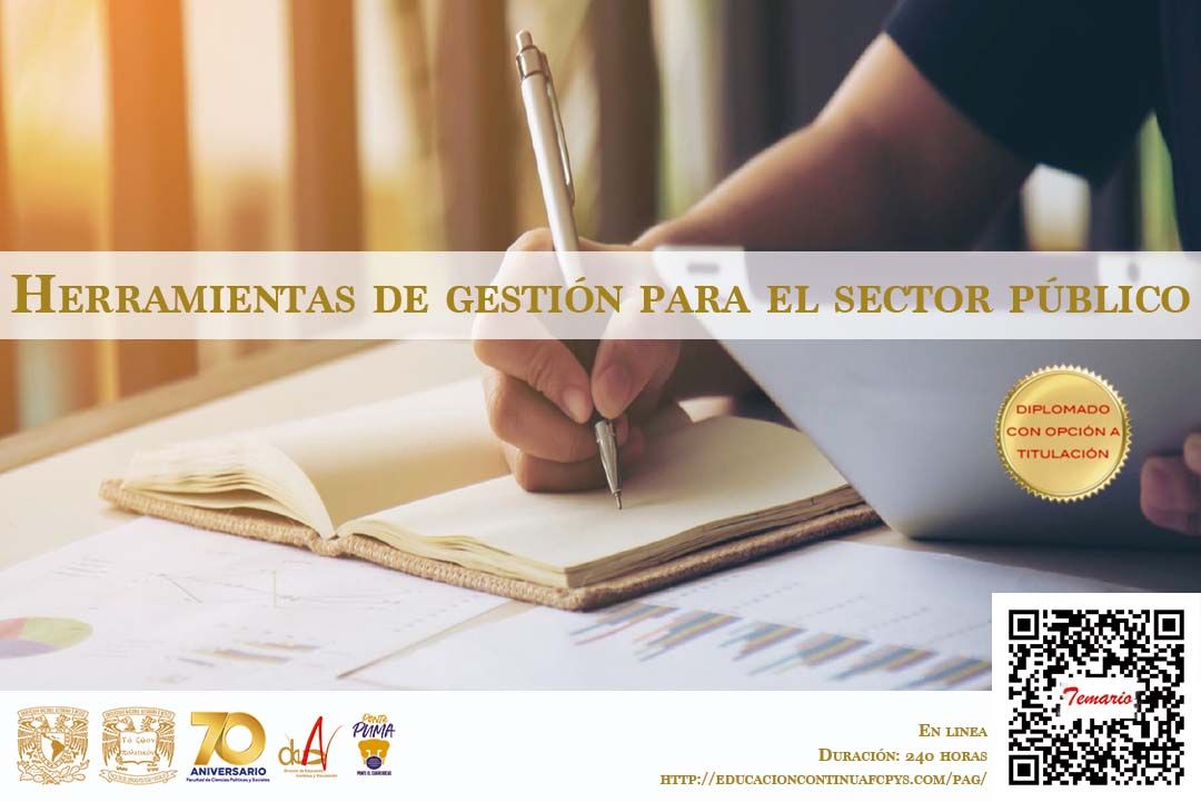 🖋Diplomado con opción a titulación 👇
Herramientas de Gestión para el Sector Público
▪Más información educacioncontinuafcpys.com/pag/
<a href="/decyvpoliticas/">DECyV Políticas UNAM</a> 
|| #DECyV #70AniversarioFCPyS #UNAM