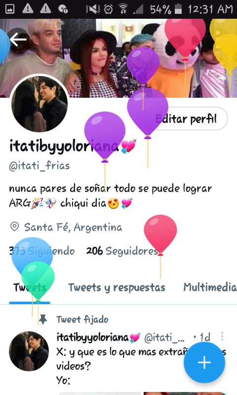 itati_frias's tweet photo. Aww hasta twitter se acordo de mii😭😭, FELIZ CUMPLEAÑOS PARA MII!!!🎂🎊🎉 https://t.co/0VzE3WVz8C