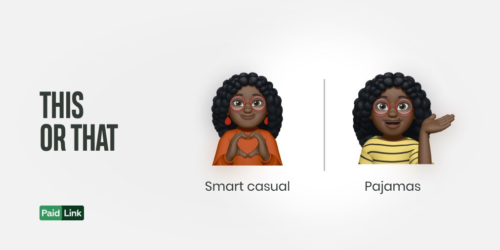 This or That! We’re voting for pajamas 🤫 How about you?

#PaidLink #MakeMoneyOnline #Freelance #Freelancer #FreelancerLife