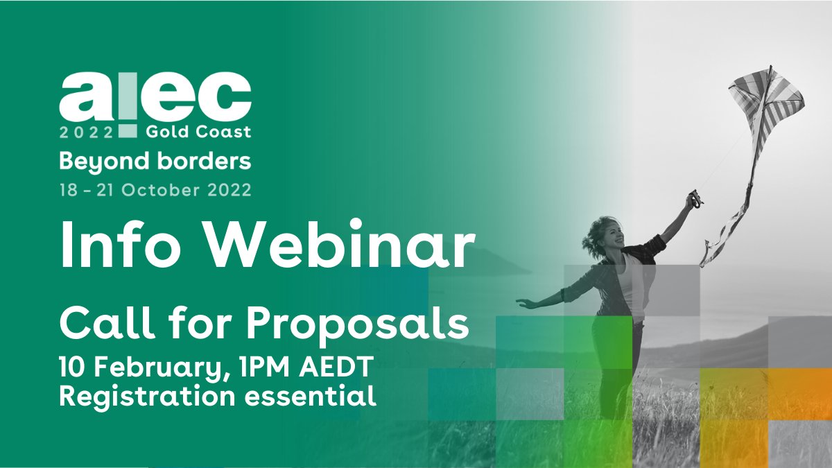 AIEC's tweet photo. Register now for the #aiec2022 Call for Proposals info session Feb 10 1pm AEDT –get all the tips, tricks and advice on making your submission stand out from the crowd https://t.co/xGJPDOs3YI https://t.co/2OgkQWKAys