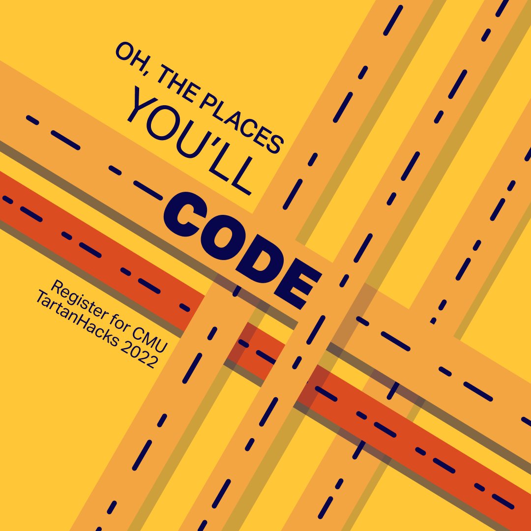 Whether it be your home or Gates 3, we’re so excited to have you at TartanHacks this year! Participants can compete from anywhere, and get the same experience
Head to tartanhacks.com and learn more about the different events we’re planning and how you can get involved!🐶