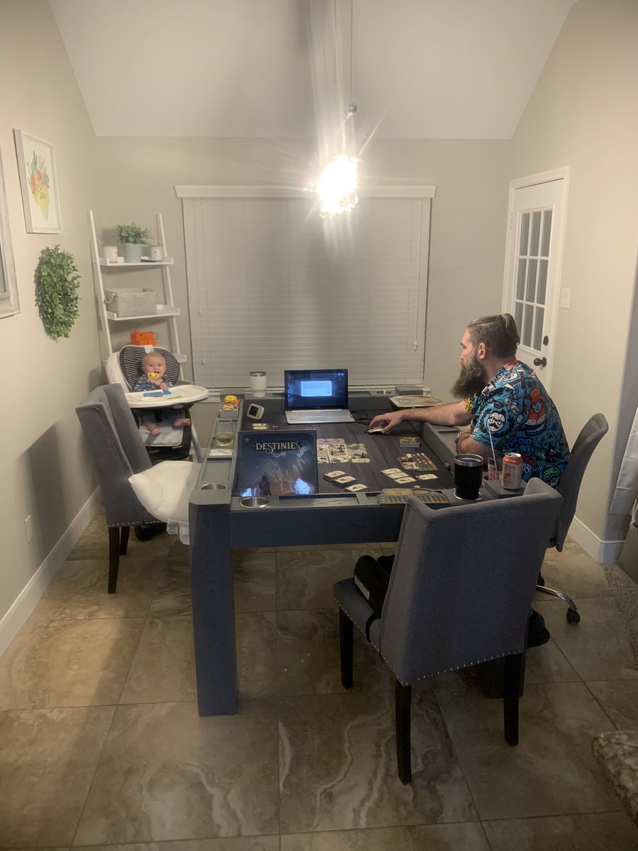 Sarah Herring (@auntychardonnay) on Twitter photo Been almost a year & Still my favorite 🤩 piece of furniture 🪑 in my house is my gaming table from <a href="/tables_game/">Game Theory Tables</a>. Been almost a year & Still my favorite 🤩 piece of furniture 🪑 in my house is my gaming table from <a href="/tables_game/">Game Theory Tables</a>.