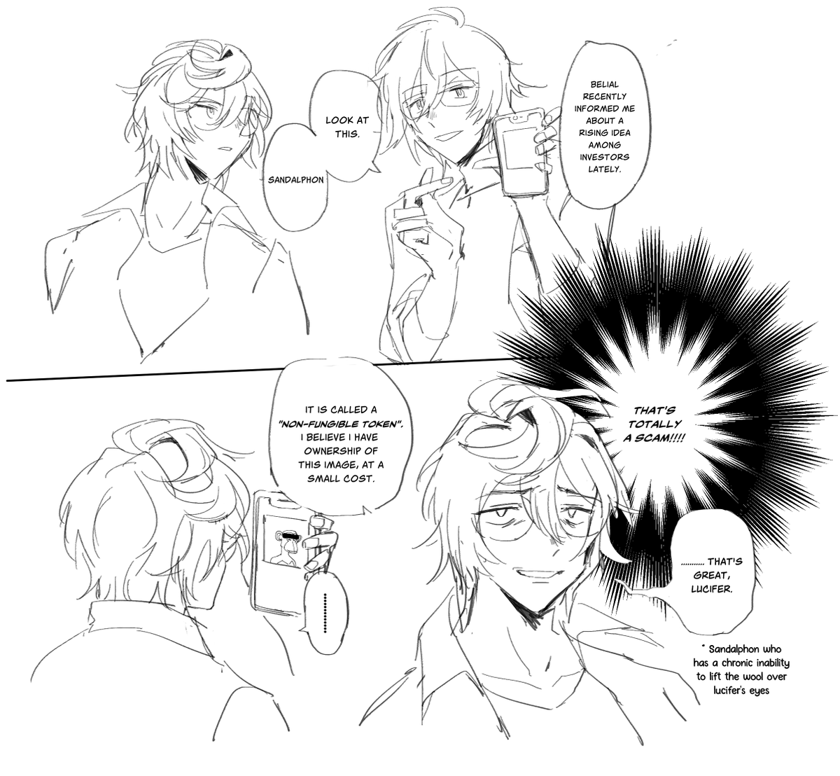 horrible comic based on a deranged conversation with lera 