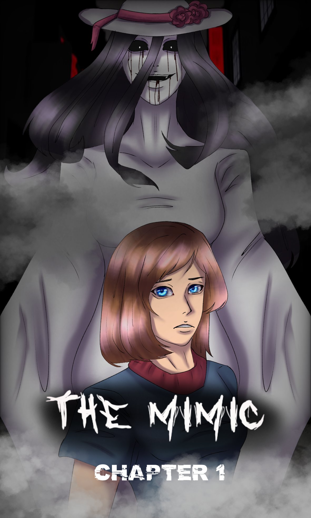 Julius Wolf on X: Soooo anyone a fan of the Roblox horror game called the  mimic? Well I did drew like a mobile poster of it sooo here's the chapter 1  #Roblox #