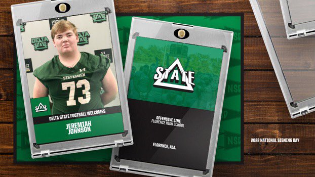 J__Johnson73's tweet photo. Wow! It’s truly a blessing to sign with Delta State University #DSUFamily #WillieAndersonLinemanAcademy @CoachSanders14 @BigWillie7179 @CoachFletch72 @CoachToddCooley https://t.co/gptfuQ2hxr