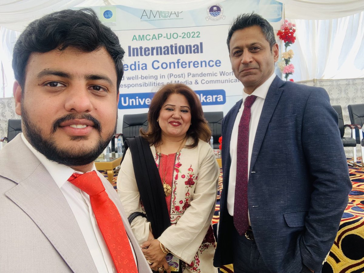 JournalistMAK5's tweet photo. AMCAP_UO_2022
Attend International Media conference
Heath And Well-being in Post Pandemic world Roles and Responsibilities of Media & Communication University of Okra with Anchor Person Fahad Hussain
#UniversityOfOkara
#AMCAP
#internationalMediaconference https://t.co/4gqAjA5qDA