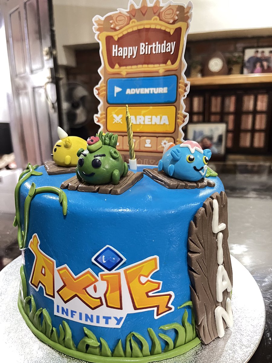 Lianyo21's tweet photo. hAXIE Birthday to me 🥳
Thanks @duuhitspat for the axie Birthday Cake!
You really know that I’m addicted to axie infinity lol 😋
@Jihoz_Axie @mystic_scholars @Stark_axie
#AxieInfinity https://t.co/CinWwMxldT