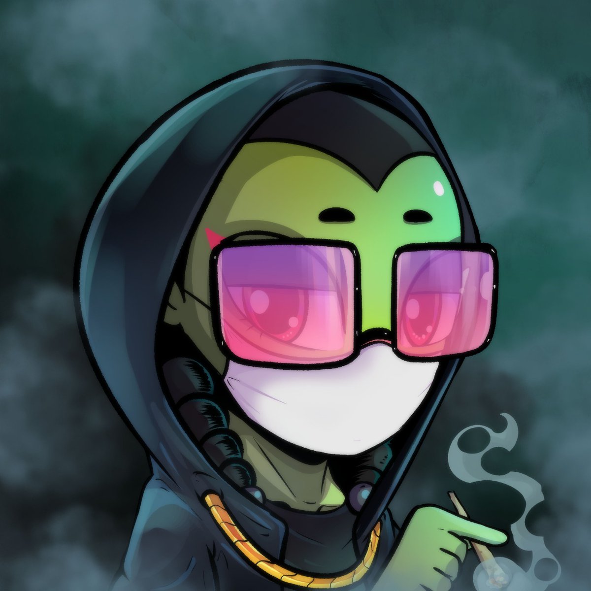 Wow, grazie @KarafuruNft for capturing me in my full essence🤣. The tiny details of this work are remarkable🍷⚔️⚡️