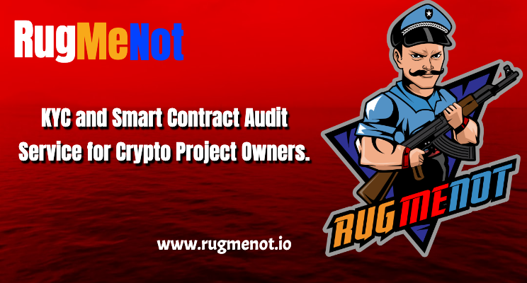 RugMeNot_io's tweet photo. RugMeNot is a Leading #Blockchain Security Company providing auditing and #KYC services for Project owners.

Visit us at https://t.co/6RWJbSNAtT for more details. https://t.co/sZdhYNEUVp