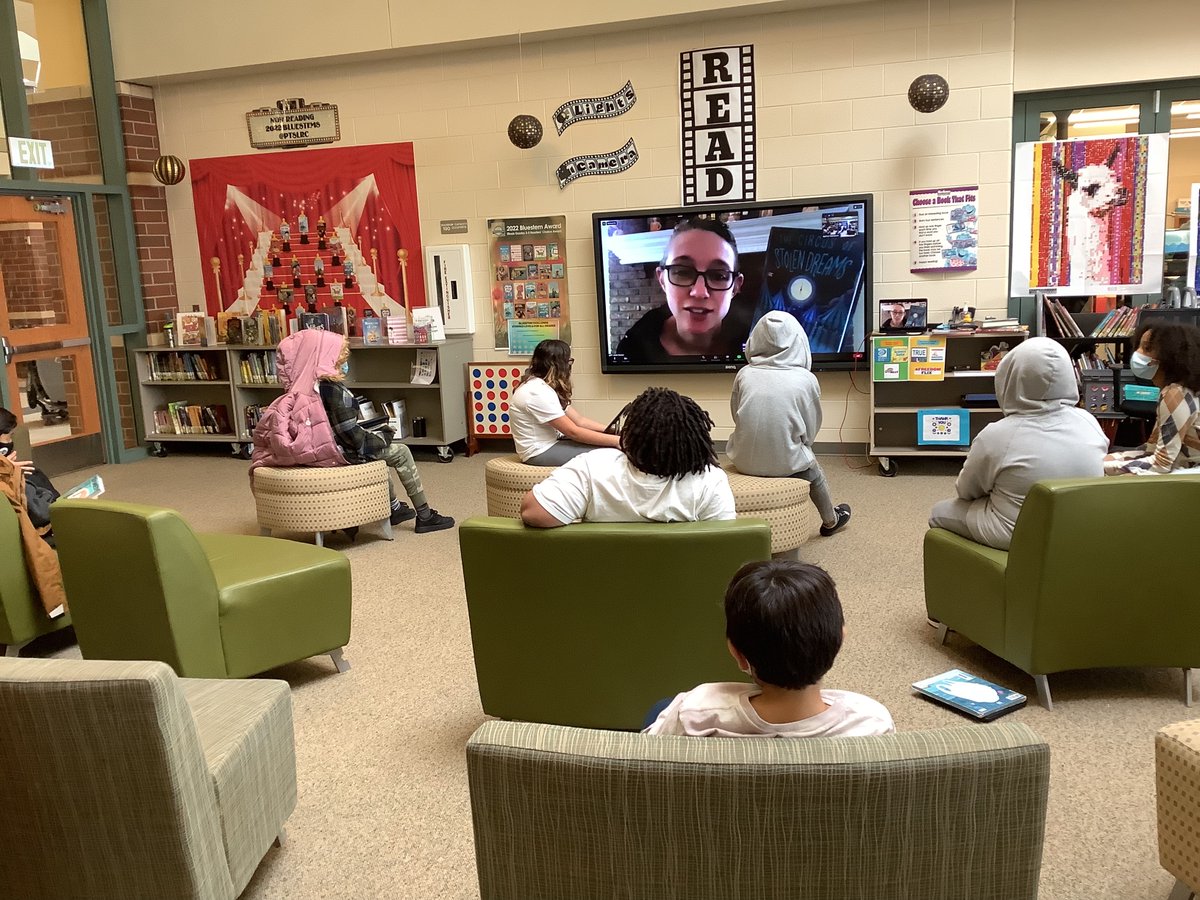 Author, Lorelei Savaryn Zoomed in at the PT Library today to read aloud from her new book in honor of World Read Aloud Day. <a href="/PrairieTrailD56/">Prairie Trail</a> <a href="/GurneeD56/">GurneeD56</a> <a href="/LoreleiSavaryn/">Lorelei Savaryn</a>