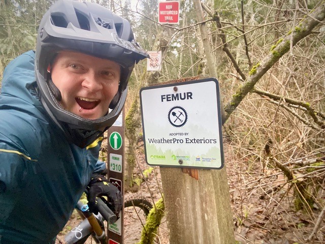 fvmba's tweet photo. #WeatherPro is renewing their Trail Adoption for 2022! We're excited to see how many local businesses partner as Trail Adoption Sponsors, investing in their favorite trail, and caring for our community! 
Want to learn about trail adoption, email info@fvmba.com. 
Pc: Chris Harder https://t.co/CbYpHehW6K