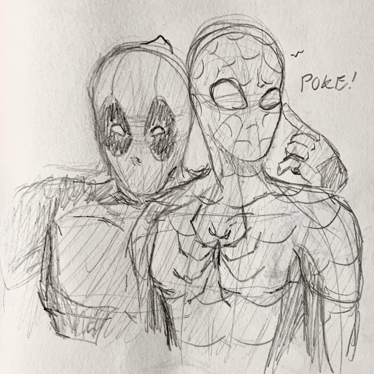 oldgoosemoon's tweet photo. Spideypool…. https://t.co/j6SoFmnPEg