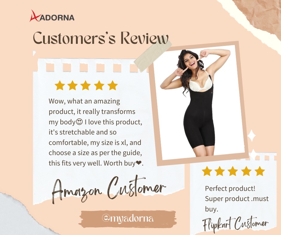 How To Look Slim, Adorna Body Slimmer Shapewear Review