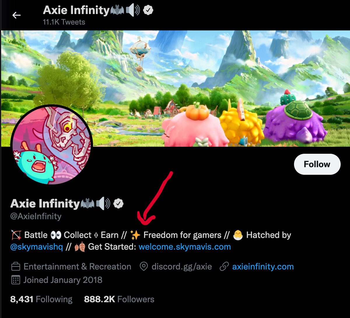 KTXULTRA's tweet photo. Anyone else notice how @AxieInfinity changed their marketing from “Economic freedom for gamers” to just “Freedom for gamers”? 😂😂 https://t.co/IU7zjuJ4nb
