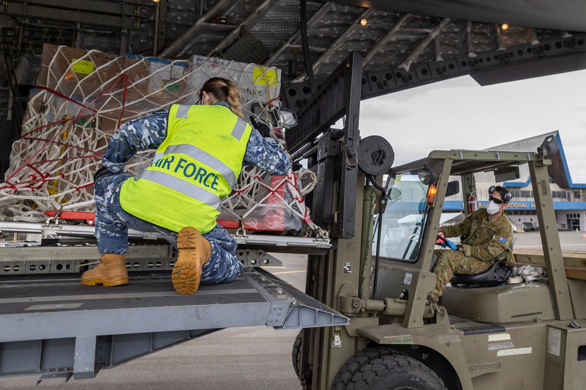 CardnoIntDev's tweet photo. As ๐ฆ๐บ responds to COVID-19 outbreaks in ๐ธ๐ง, our #ASIRF team is providing logistical support and delivering emergency food supplies and consumables for the National Referral Hospital and National Health Emergency Operations Centre. ๐ธ CPL Jarrod McAneney https://t.co/253QbtgG4b