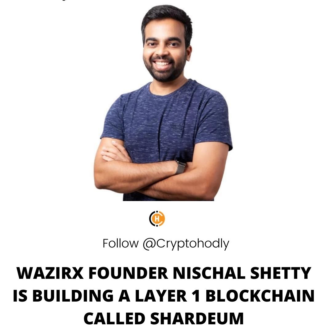 cryptohodly's tweet photo. WazirX founder and CEO, @NischalShetty on Wednesday has announced the launch of his new blockchain project Sharedum to "solve for scalability, decentralization, and affordability of cryptocurrencies."
#wazirix #nischalshetty #blockchain #sharedum #cryptocurrency #cryptohodly https://t.co/cDdUHK8uXb