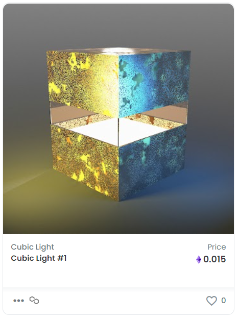 The_Cubic_Light's tweet photo. @DailyNewNFT Collection: Cubic Light
Made in #polygon blockchain
You can see more here: https://t.co/P5rTtj3Ond
#NFT #Bitcoin #Ethereum #Matic #Internet #Light #Cube #opensea https://t.co/CuefdFjYpG