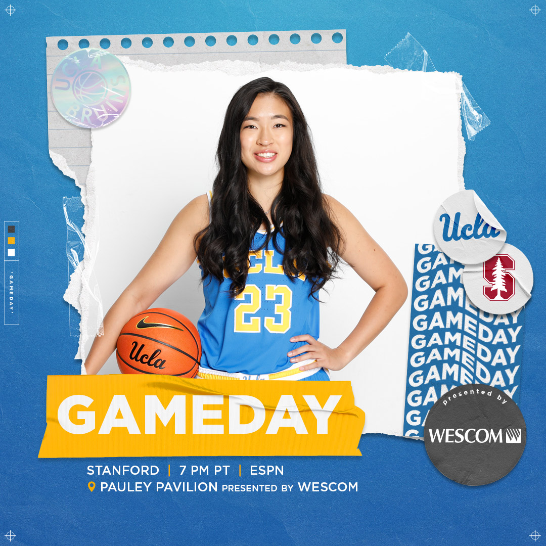 UCLAWBB's tweet photo. 🔵 #𝐁𝐥𝐮𝐞𝐨𝐮𝐭 𝐏𝐚𝐮𝐥𝐞𝐲 🔵

Bruin fans, we need you in full force tonight at 7pm when we host No. 2 Stanford in Pauley!

📺| @espn
💻| https://t.co/mU0FbJkUFn
📻| https://t.co/FORzK0ZVaQ 
#GoBruins | 🐻💙💛 | #Pac12WBB https://t.co/EO0uXUuXAQ