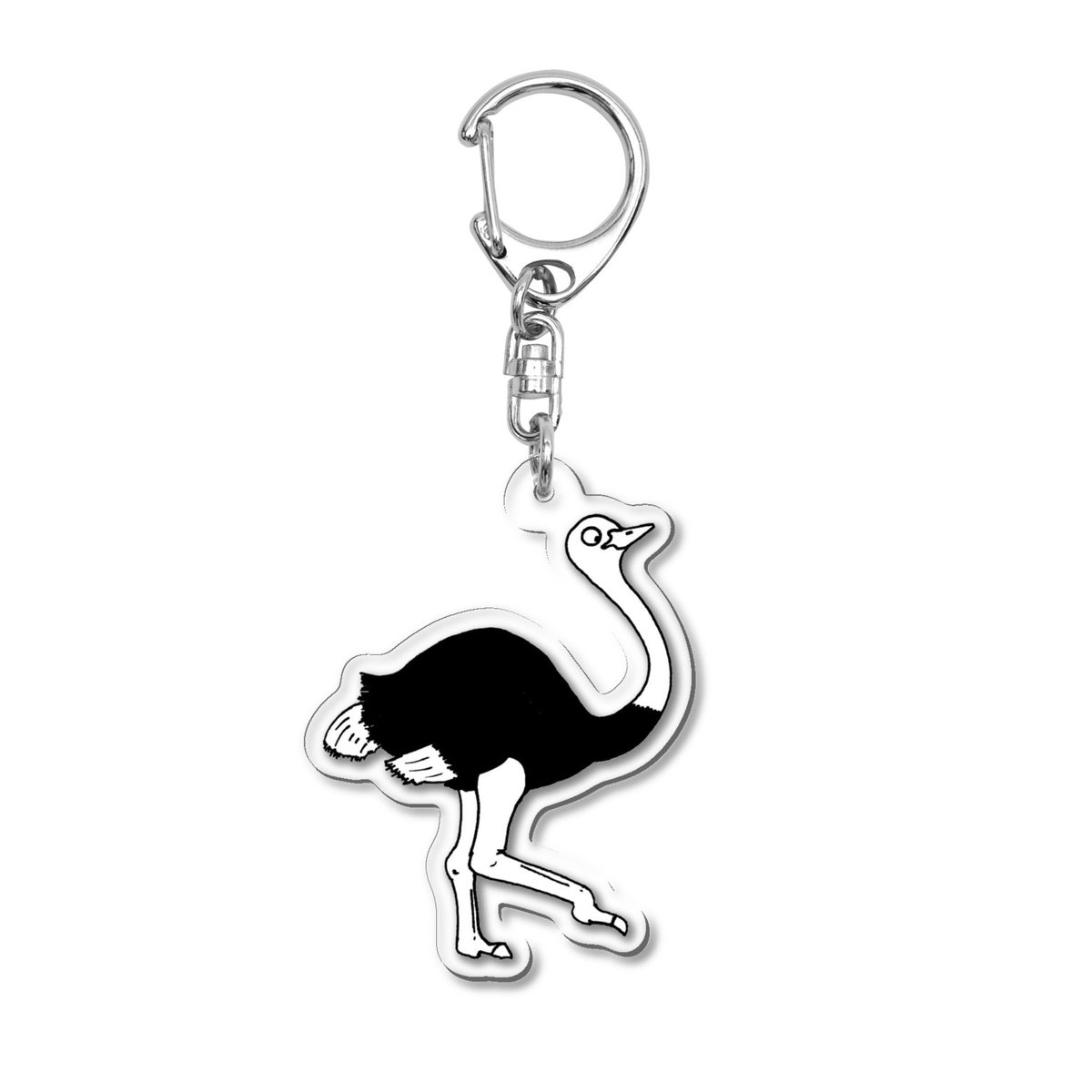 HeiwaNaAnimals's tweet photo. だちょうのアクリルキーホルダー販売中です🤗
只今SUZURIにてセール中です😊
https://t.co/QWbdjdLDic

このアイテムの注意事項はしなやかな首元を折らないようにすることでしょうか。。。💦
だちょうはたくましいですが、フォルムはスリムですね🦤
#だちょう #suzuriで販売中 ＃動物いらすと https://t.co/PXKpK15mLF