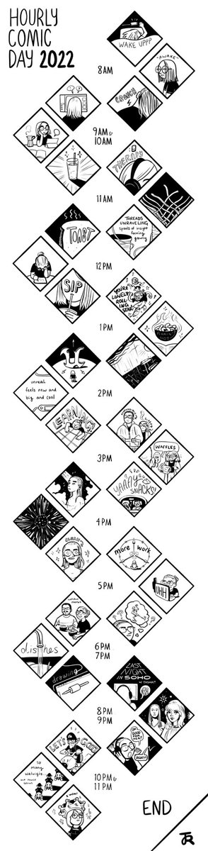 The most satisfying part :> ✨ #hourlycomicday 2022 complete! 