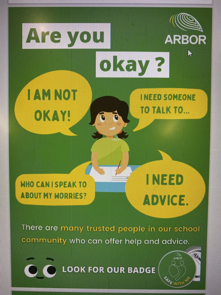 ArborPrimary's tweet photo. As part of @ArborDubai’s #safertogether commitment, today we launch #safewithme as part of #Timetotalkday. 🤝🌱🦺🌍💪🏼🐢🗣. Are you really listening to a child’s voice? Be the adult every child deserves!🏆#worldclass #safeguarding #NSPCCRocks #voiceofthechild #bodysmart https://t.co/1xPXBK49TB