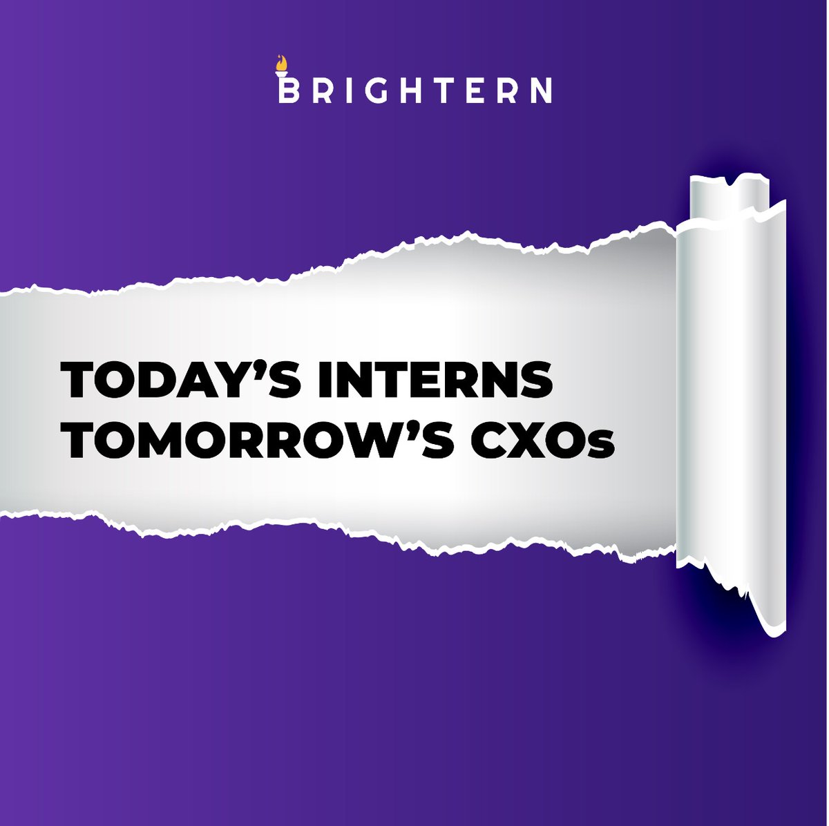 Brightern3's tweet photo. Fun fact - Every CXO you know was once an intern.

#brightern #internships #fresherjobs #firstjob https://t.co/NNhITqN5LU