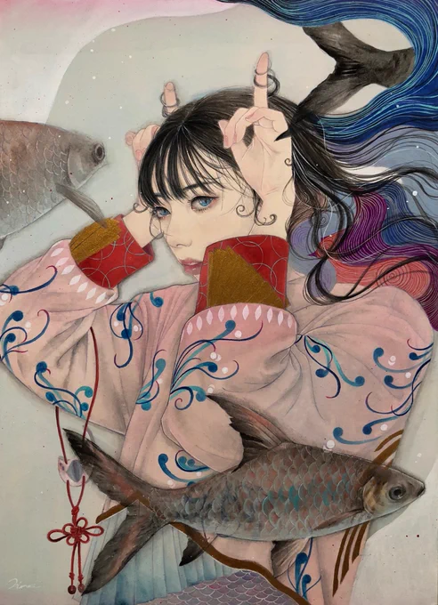 #節分の日 なので鬼イメージの作品たちを👹
「鬼遊び」と「眺望」 