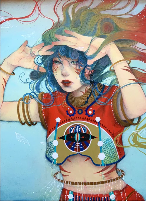 #節分の日 なので鬼イメージの作品たちを👹
「鬼遊び」と「眺望」 