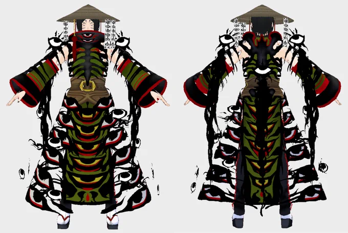 デキタ!多眼人外男の完成ダーッ!
VRoidStudioのみでこんだけ遊べるのポテンシャル高過ぎる。Hubにも投げたから動いてるところ見て～
https://t.co/2tQO2NaI0W 