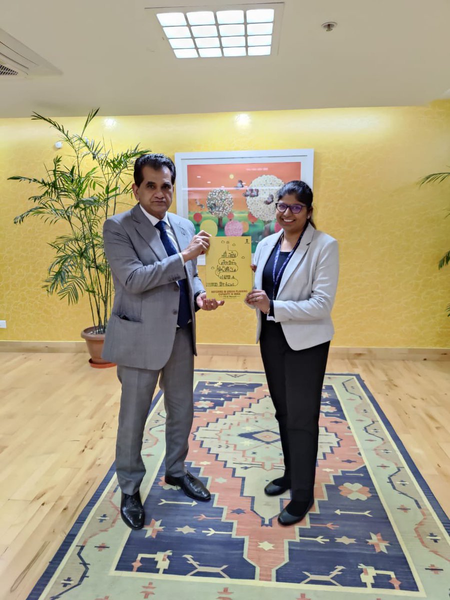 NITI's report on measures to ramp up urban planning capacity echoed in Budget 2022-23. Proud of our bright officer Anshika's intensive research and contribution to India's urban journey. Wishing her higher milestones with team NITI.  niti.gov.in/node/1674