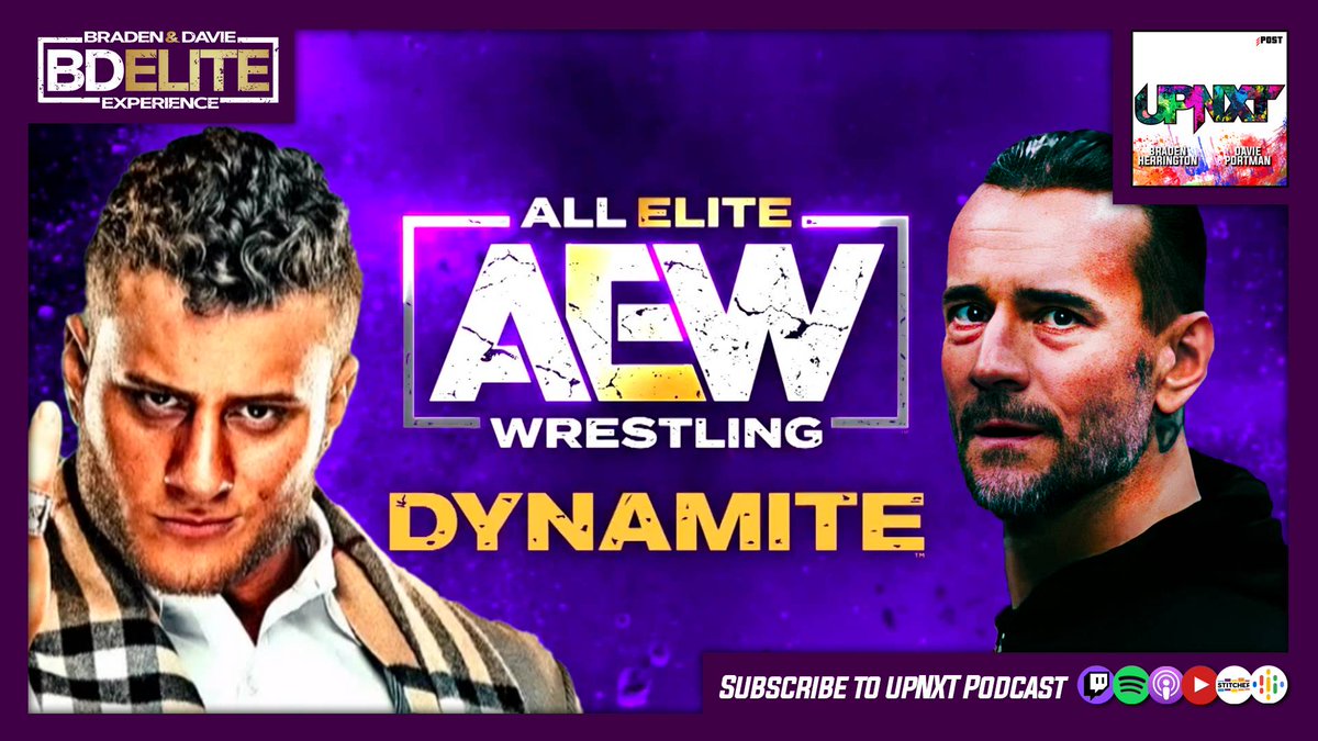 PoisonranaPod's tweet photo. BDElite: MJF vs Punk

@TheBrayD &amp; @daviePortman chat about #AEWDynamite featuring a killer main event, an awesome Danielson promo, and a very bad Brandi promo. Plus Brian Kendrick, Shane McMahon and more!
#AEW #punkvsmjf 

Search upNXT in your podcast app!
https://t.co/VyoNbmGjI5 https://t.co/2X7hGwz7oN