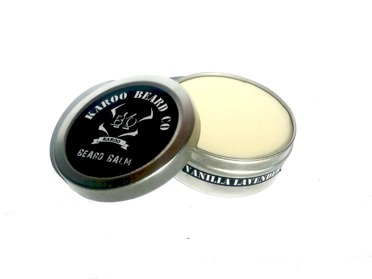karoobeard's tweet photo. VANILLA LAVENDER  BEARD
 BALM

OUR BEARD BALM HELPS TO STYLE

BEARD BALM  FEEDS THE BEARD WITH THE NUTRIENTS IT NEEDS TO STAY HEALTHY AND GROWimg

Visit https://t.co/mY4waOpZAC

#beardbalm #beard #beardproducts #southafrica #localislekker #KarooBeard #suidafrika #mzansi #giftshop https://t.co/JSgJYzrrsH