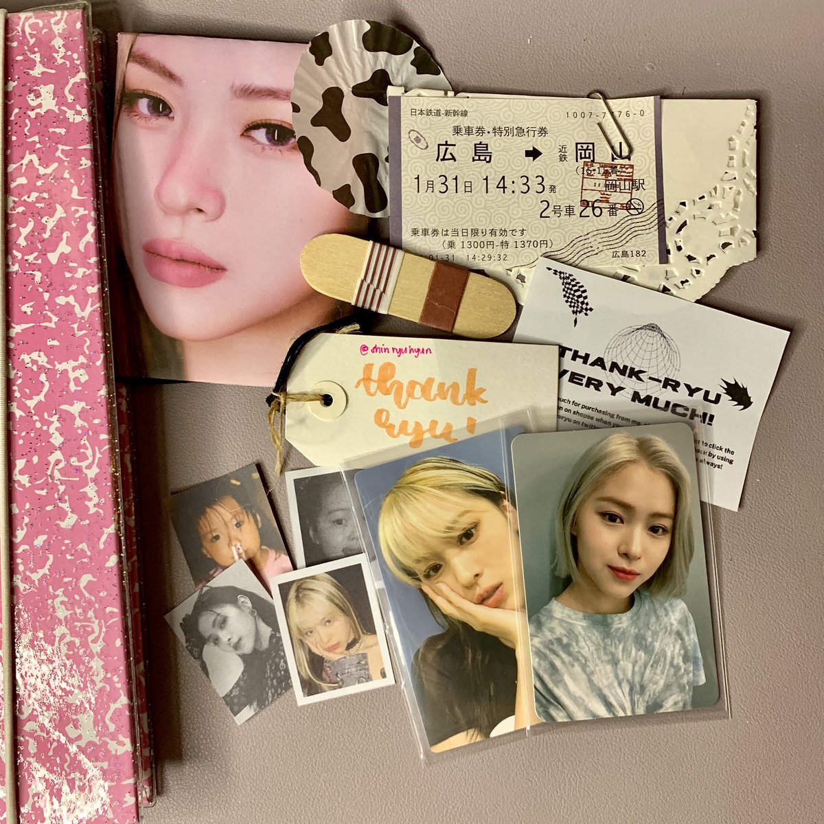 shinryuhyun's tweet photo. [ 📂 ]
  ㄴ -ˏˋ⋆ ̥   #feedbacksfowryu 🤍

ryujin pcs came home safely tysm @ryufowyou !! fave freebies, sobrang cute ng lahat >___< ++ very responsive and transparent seller din ! to more itzy budols <33 https://t.co/RbrU7MagfF