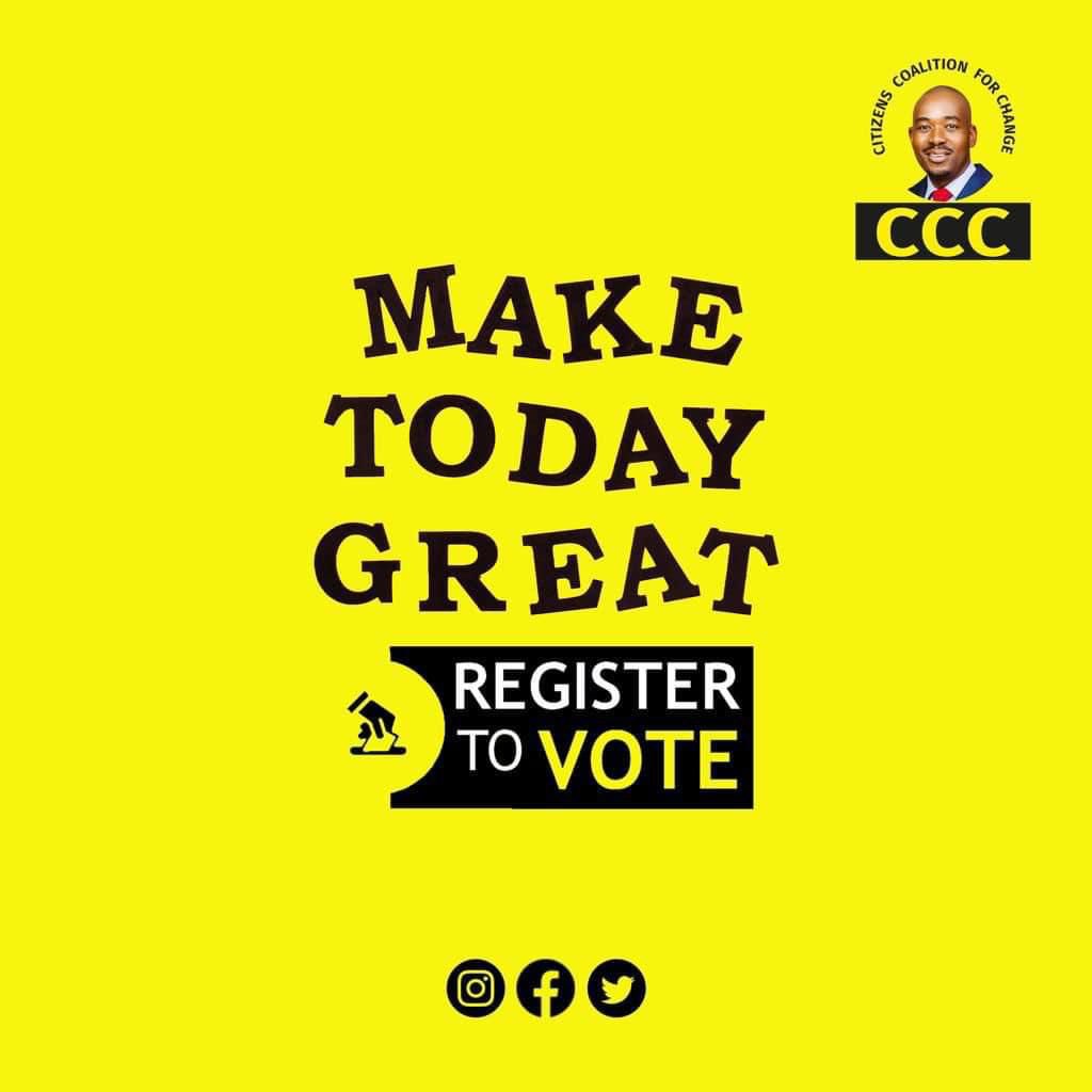 🟡If you registered to vote in 2018, you do not need to register again! You can check for your name on the voters roll here; bvrinspection.zec.org.zw/index.php