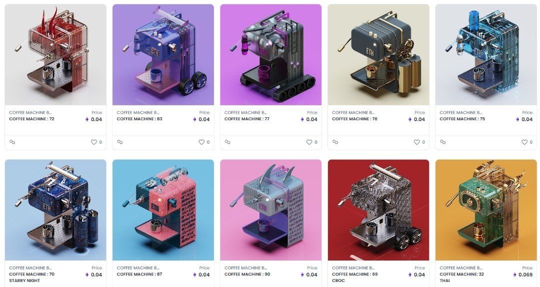 azarimy's tweet photo. More details on the collaboration with @0xBlockflop. I'm creating a twist on his range of Coffee Machines, injecting elements of 1980s cyberpunk elements, using digital pencils on Corel Painter.

Auction begins tonight! 

https://t.co/xmRHf3vLmS https://t.co/Xu0vupvdrq