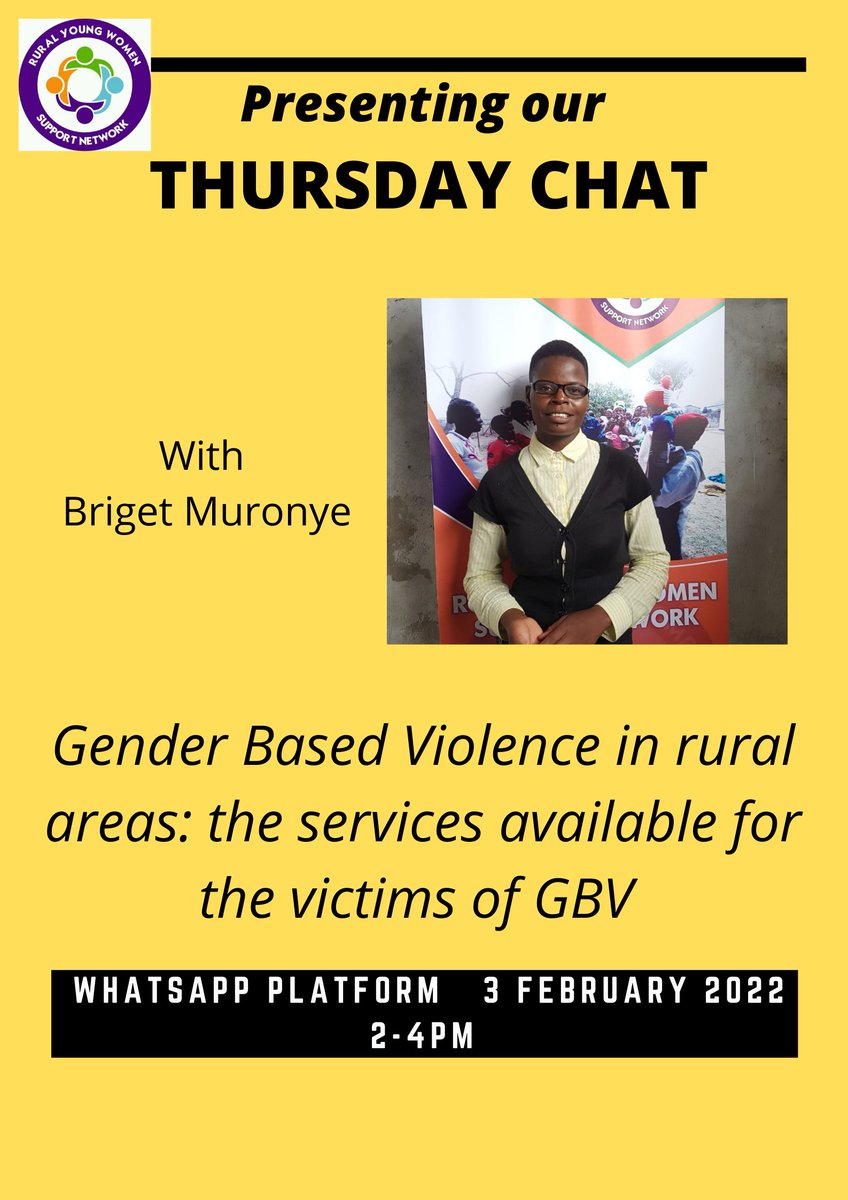 RuralYoungWomen's tweet photo. Today we will be having our first #ThursdayChat with young women in Chikomba discussing Gender Based Violence and the services available for the victims of GBV in rural communities. 
#YoungWomenRising
@MakazaDorcas @memorykadau @womenreformnet @WalpeAcademy @Wecobs1 https://t.co/cpUFUCIOBe
